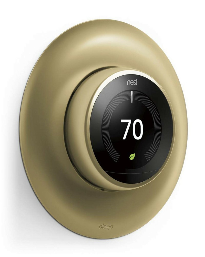 Google Nest Learning thermostat Wall Plate Cover - elago® [Brass]