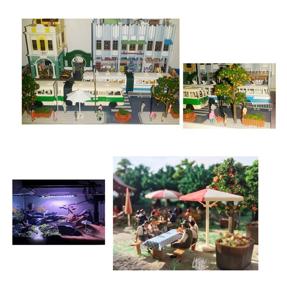 Model Tree Artificial Tree 1pcs Garden Sand Table Train Layout Fruit Tree