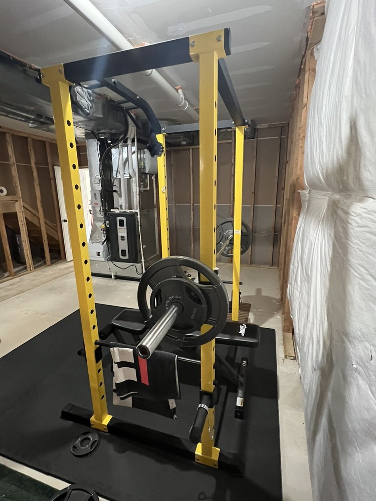 Power Cage + Barbell and 300lbs