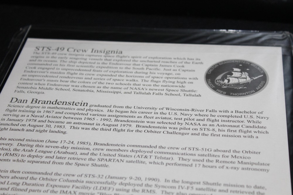 IMAX - Space Station 3D - Souvenir Pack featuring STS-49 Crew Insignia Patch