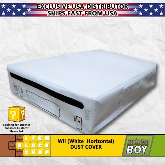 Nintendo Wii White (Horizontal) System Console System Dust Cover Vinyl