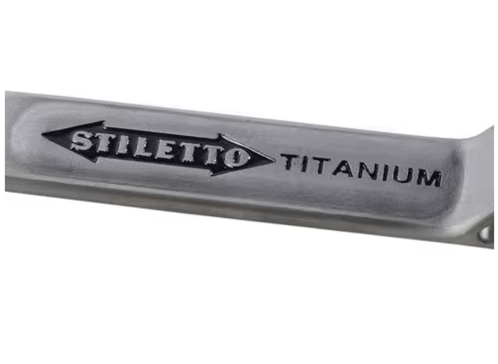 Stiletto Flatbar Glazer 7.5" Titanium Multi-Functional Staple Puller Pocket-Size