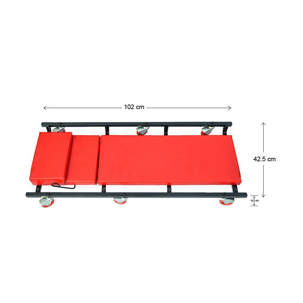 Adjustable Mechanics Rolling Creeper Tool Shop Garage Under Car Work Stool Seat