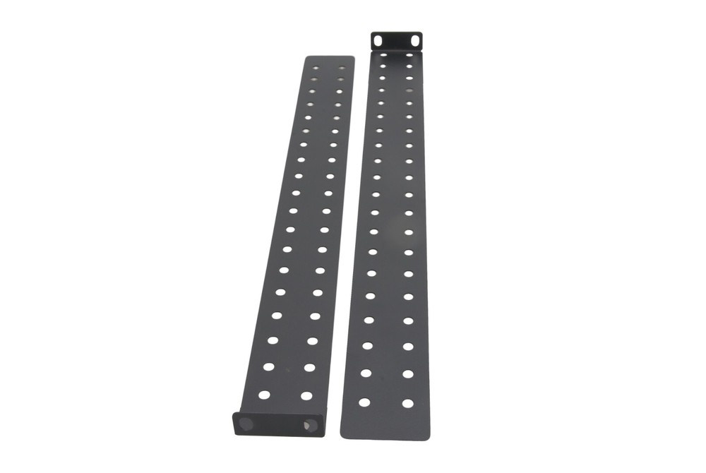 1U Audio Network 4-Post Rack Mount Server Shelf Rails Heavy Duty 1 Space Storage