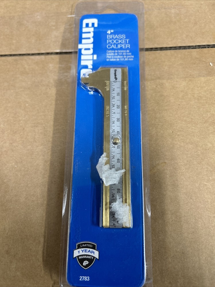 Empire Level Pocket Caliper Brass 2783