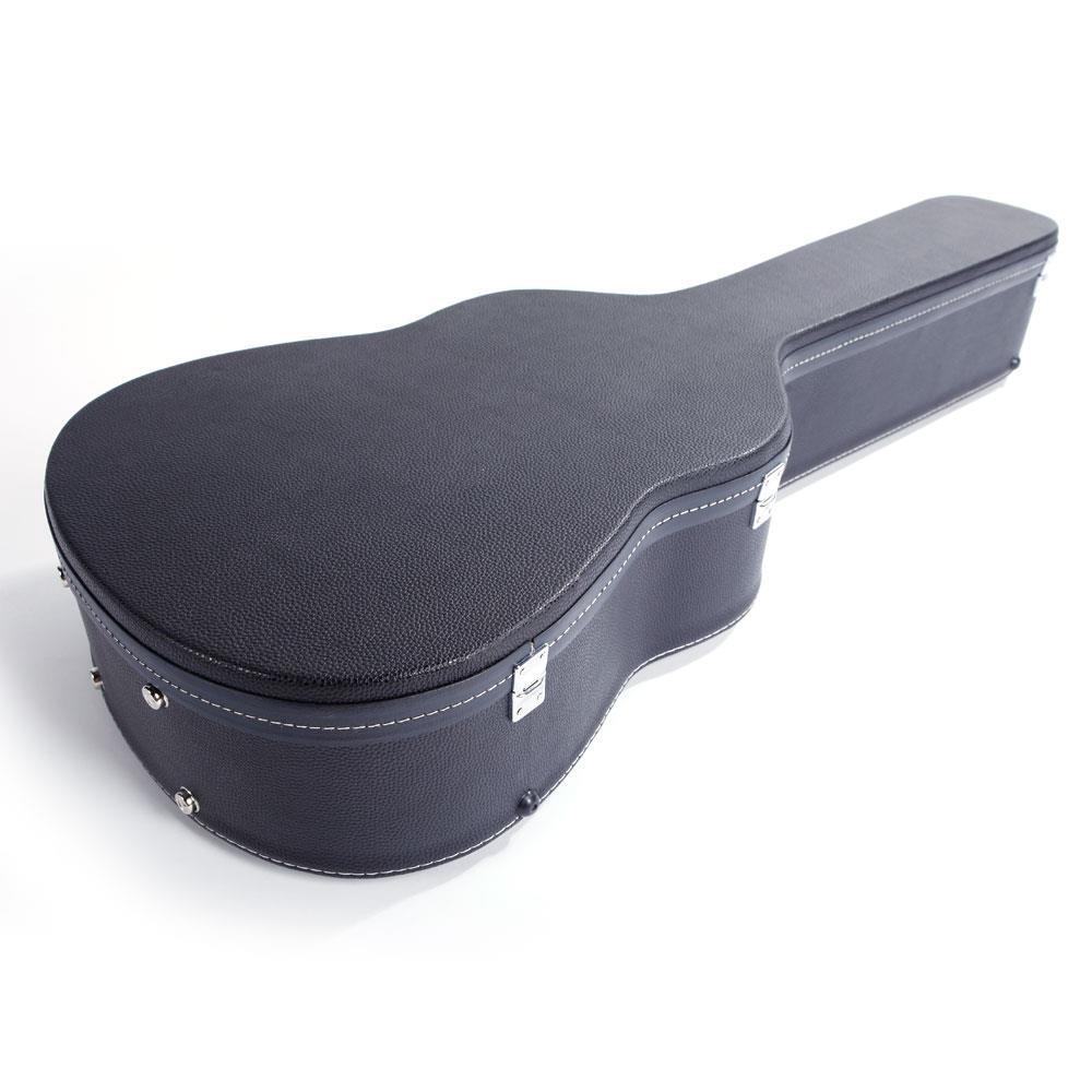 Glarry 39" Protable Flat Black Hard Shell Classical Guitar Case