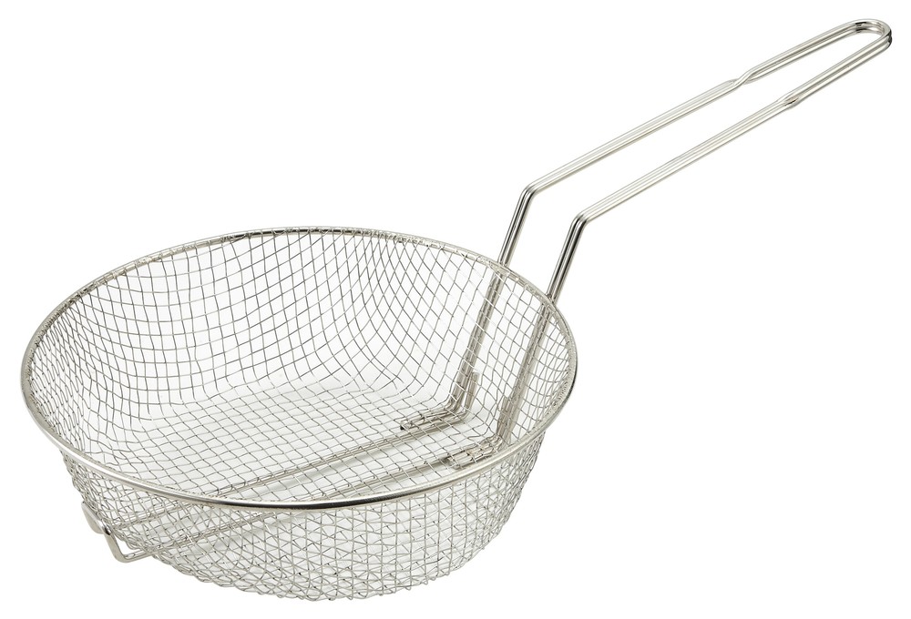 8" Culinary Basket, Medium Mesh, Nickel Plated (12 Each)