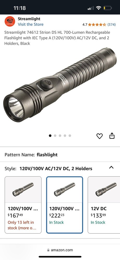 Streamlight 700-lumen Rechargeable Flashlight