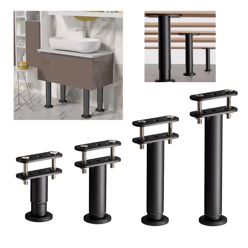 Adjustable Height Bed Frame Support Legs with Wider Base Heavy Duty Bed Risers