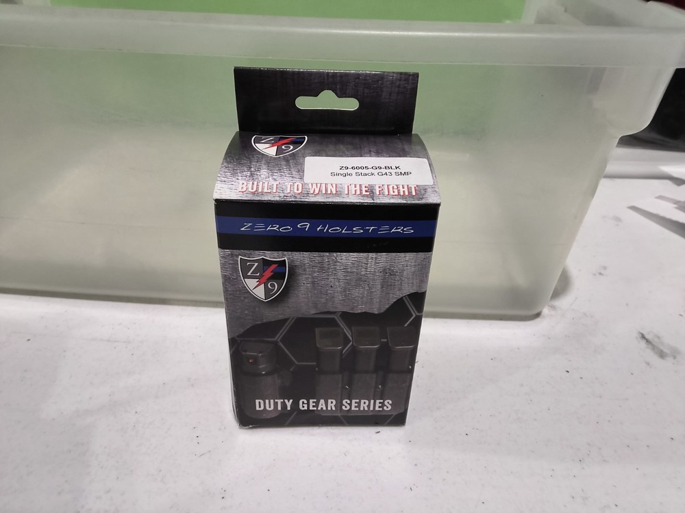Zero9 Z9-6005-G9-BLK-TEK Single Stack G43 Mag Case Plain Black Tek-Lok