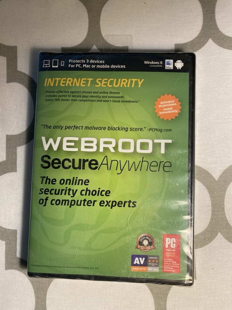 Webroot Secure Anywhere Internet Security Complete 2013 Sealed