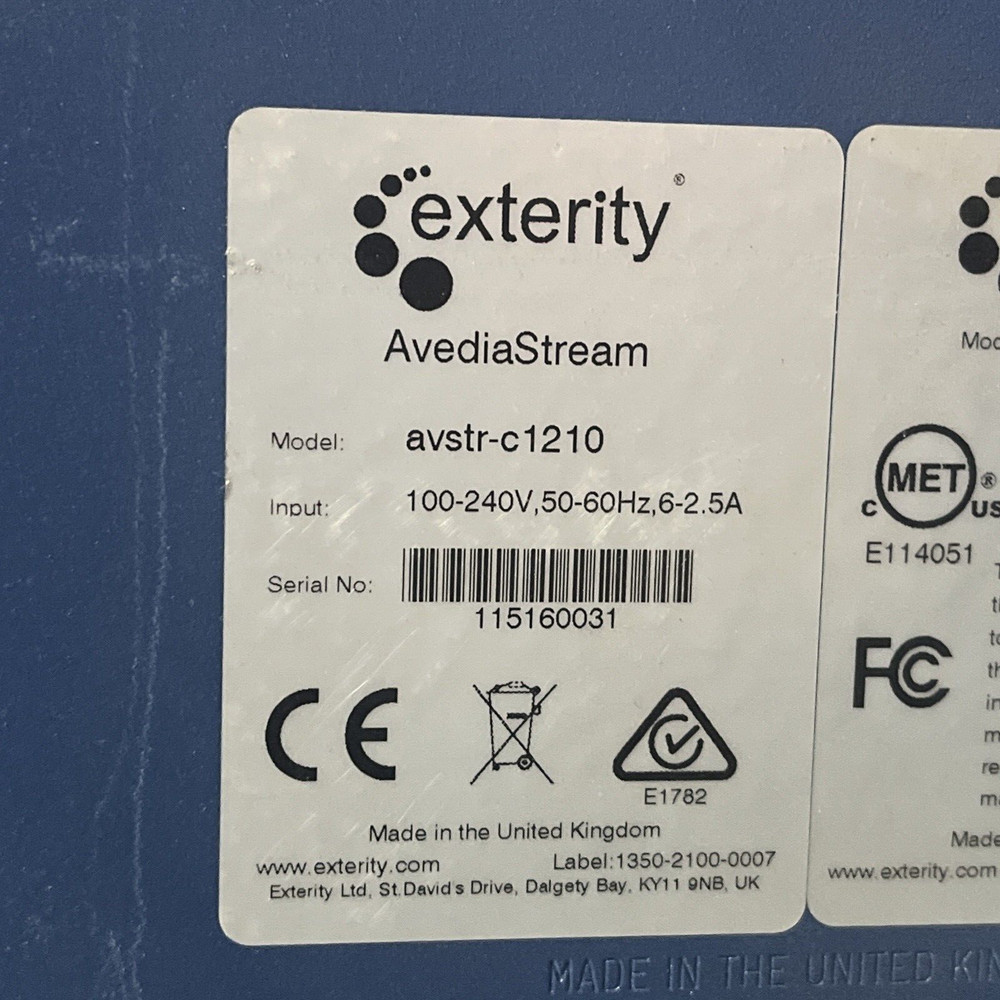 EXTERITY AVEDIASTREAM AVSTR-C1210