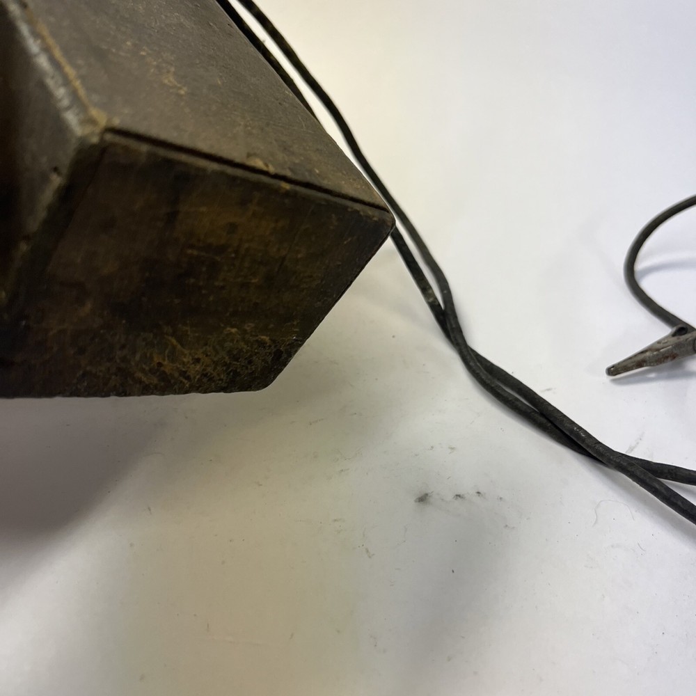 Vintage Shurite Meter Wood Block Untested