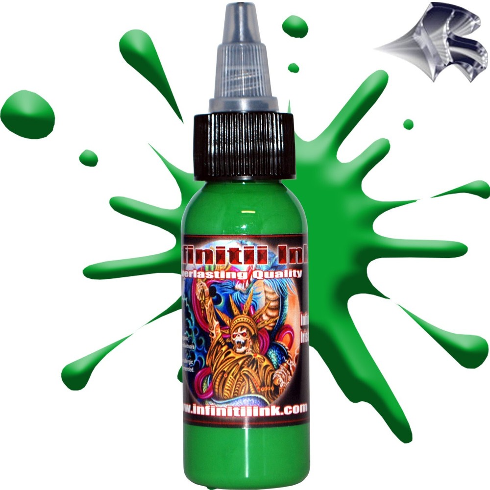 Infinitii Irish Green Tattoo Ink 1oz