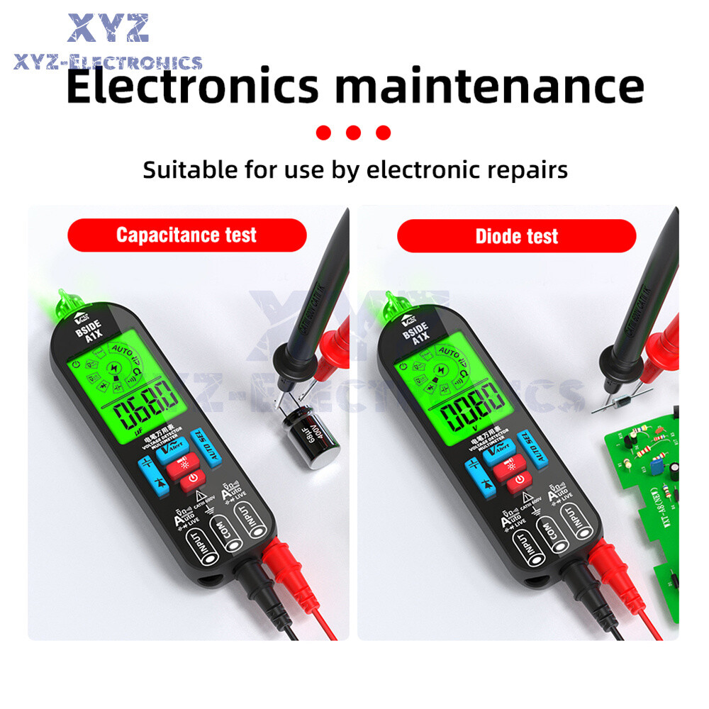 A1X Mini Multimeter LCD Digital DC/AC Voltage Resistance Tester Voltage Detector