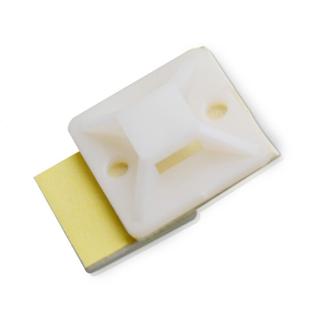 100PCS Cable Tie Bases Cable Tie Holders Self-adhesive Zip Tie Mounts Bases
