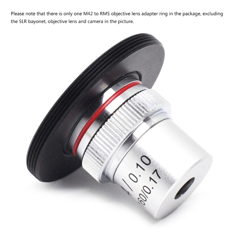 Microscope Objective Lens RMS Thread to M42 Micro Interface Adapter