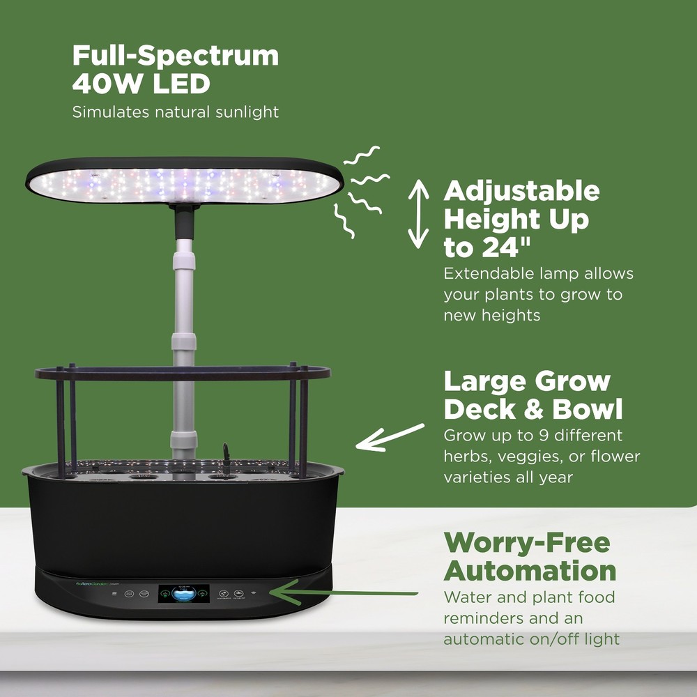 AeroGarden Bounty Black