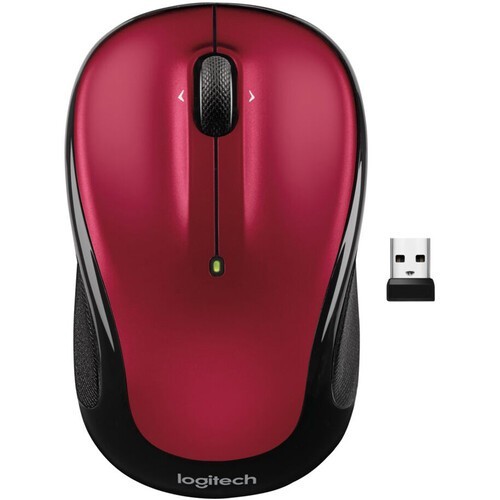 Logitech M325 Wireless Mouse for Web Scrolling PC / MAC / Laptop Linux Red