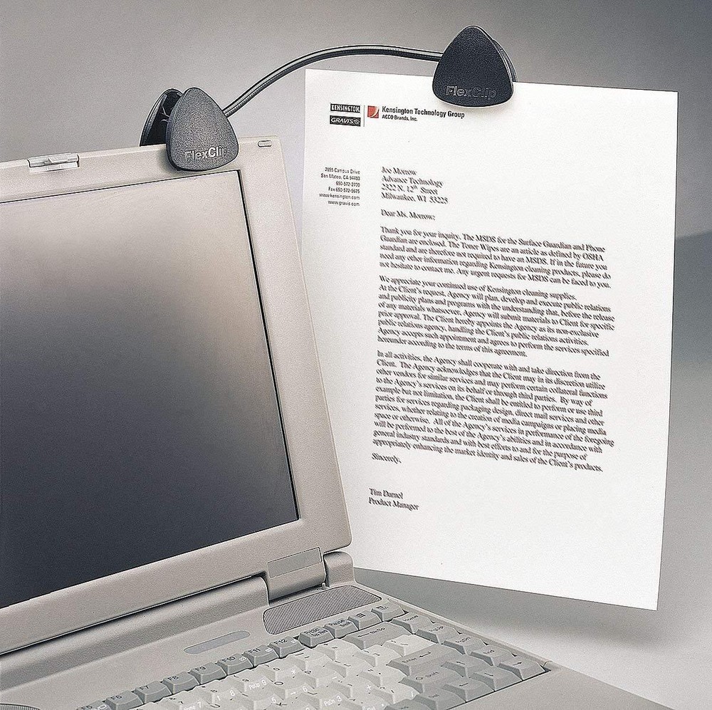 Kensington Copy Holder Black 20 Sheet Cap.