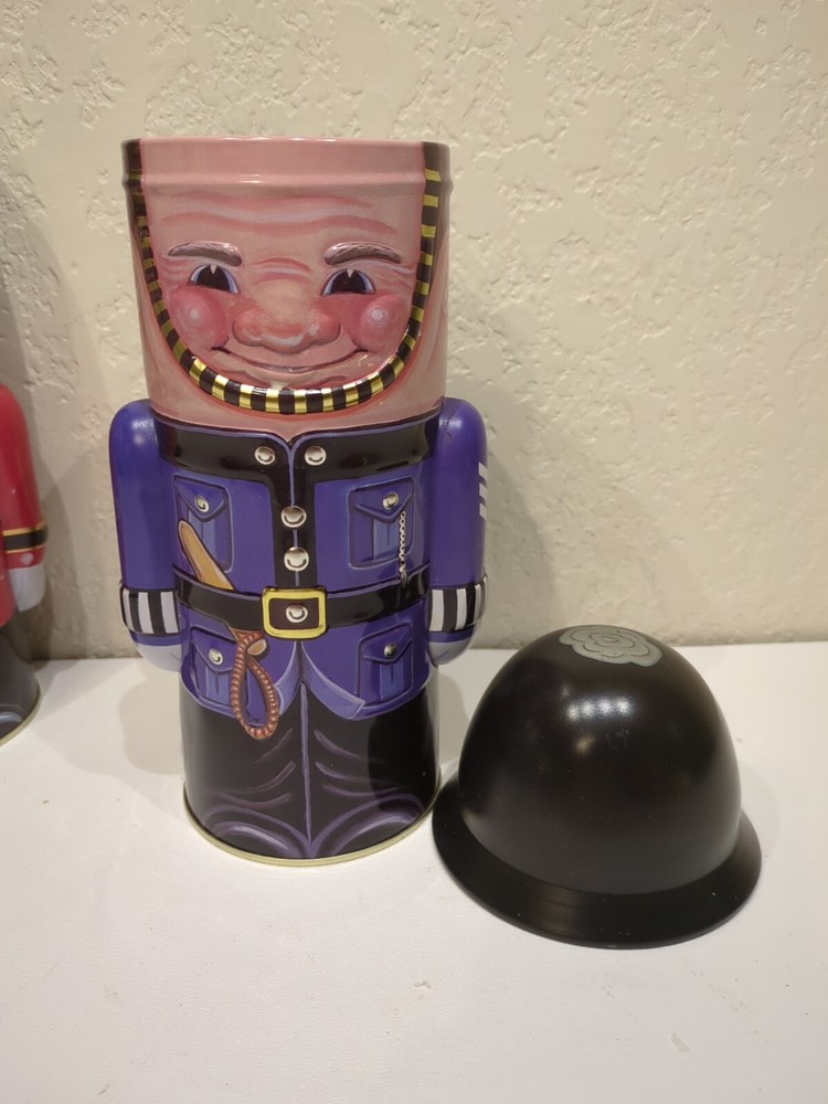 2 EMPTY Collectable Tin Container Display