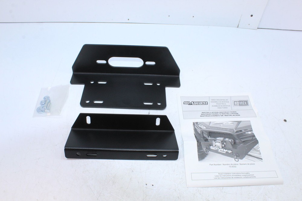 WINCH MOUNTING KIT HD MAX SLASHER PERFORMANCE BLACK NO PIECE 15-8302