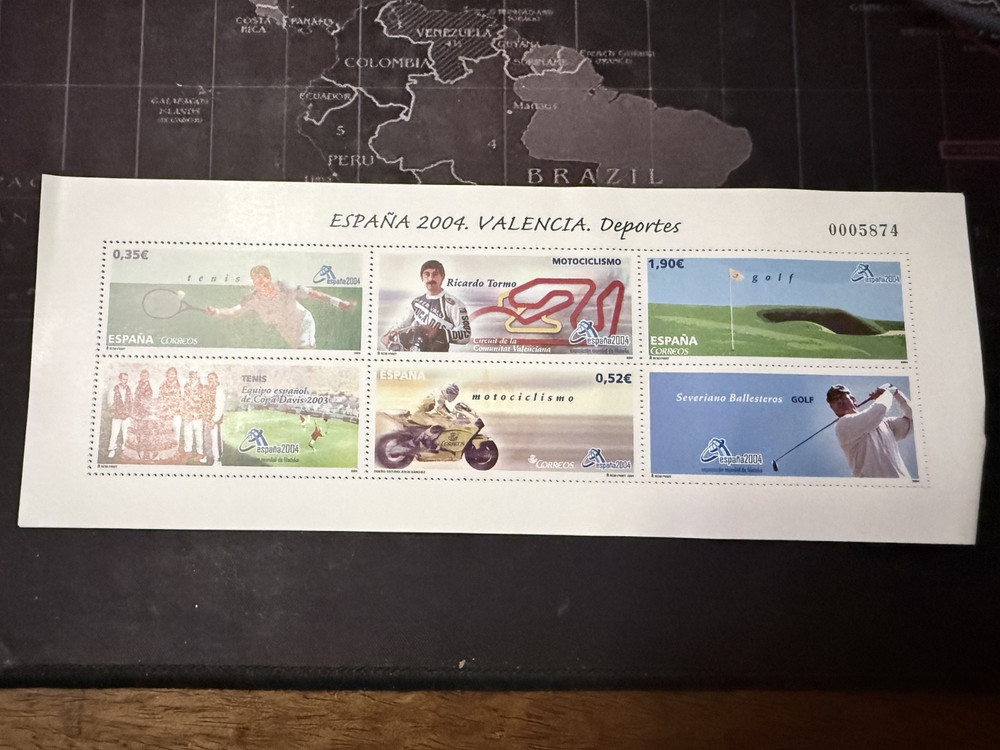 spanish stamps 2004 'Valencia Deportes
