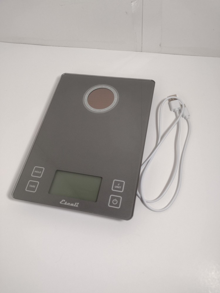Escali Digital Kitchen Scale with USB Cable And Solar Charge