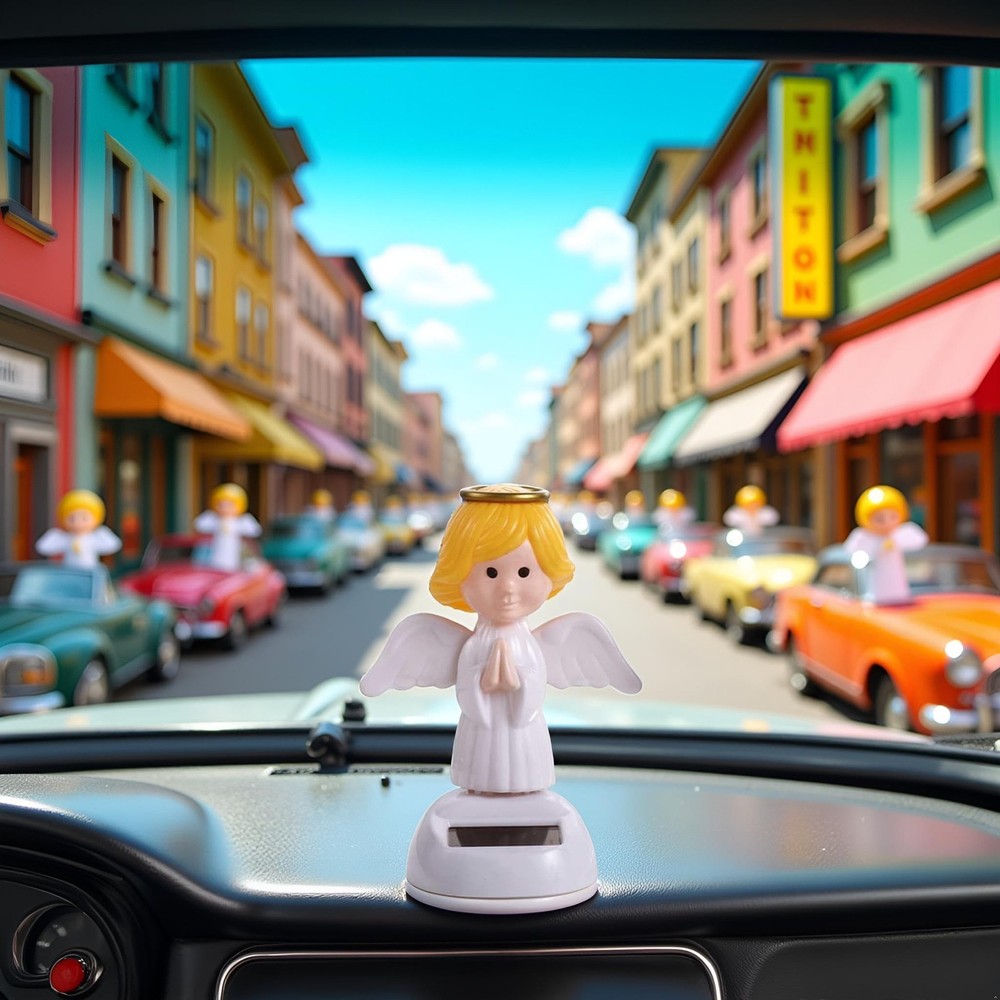 White Solar Powered Dancing,Angel Solar Dancing Figures,Solar Powered Shaking...