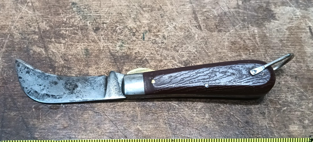 Vintage Klein Tools Chicago USA Folding Lock back Hawkbill Hook Knife 3" BLADE
