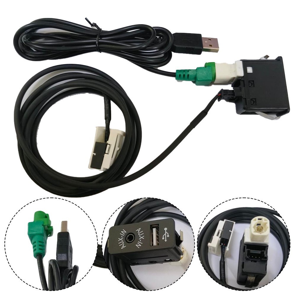 High performance USB AUX Input Socket Adapter for BMW CD 12PIN Interface