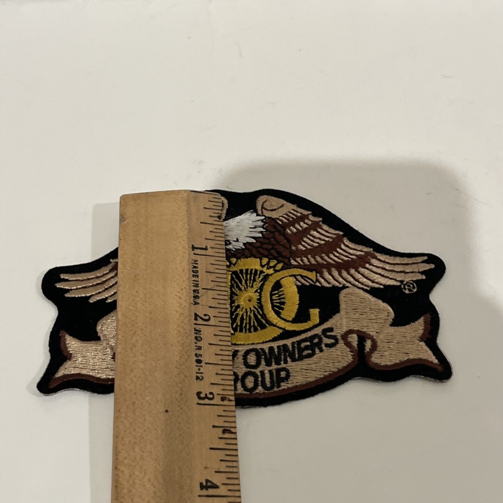 HOG HARLEY DAVIDSON Motorycycle Owners Group Embroidered Eagle Jacket 5" Patch