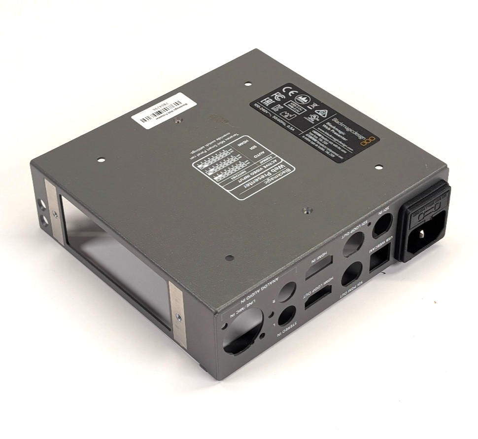 Blackmagic Web Presenter Bottom Case w/ AC Power Inlet Assembly – OEM Part