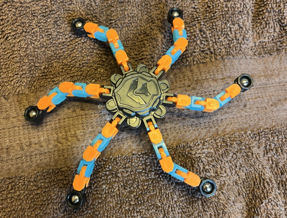 6 Transformable Fingertip Spin Top Fidget Spinner Transformable Multicolors￼