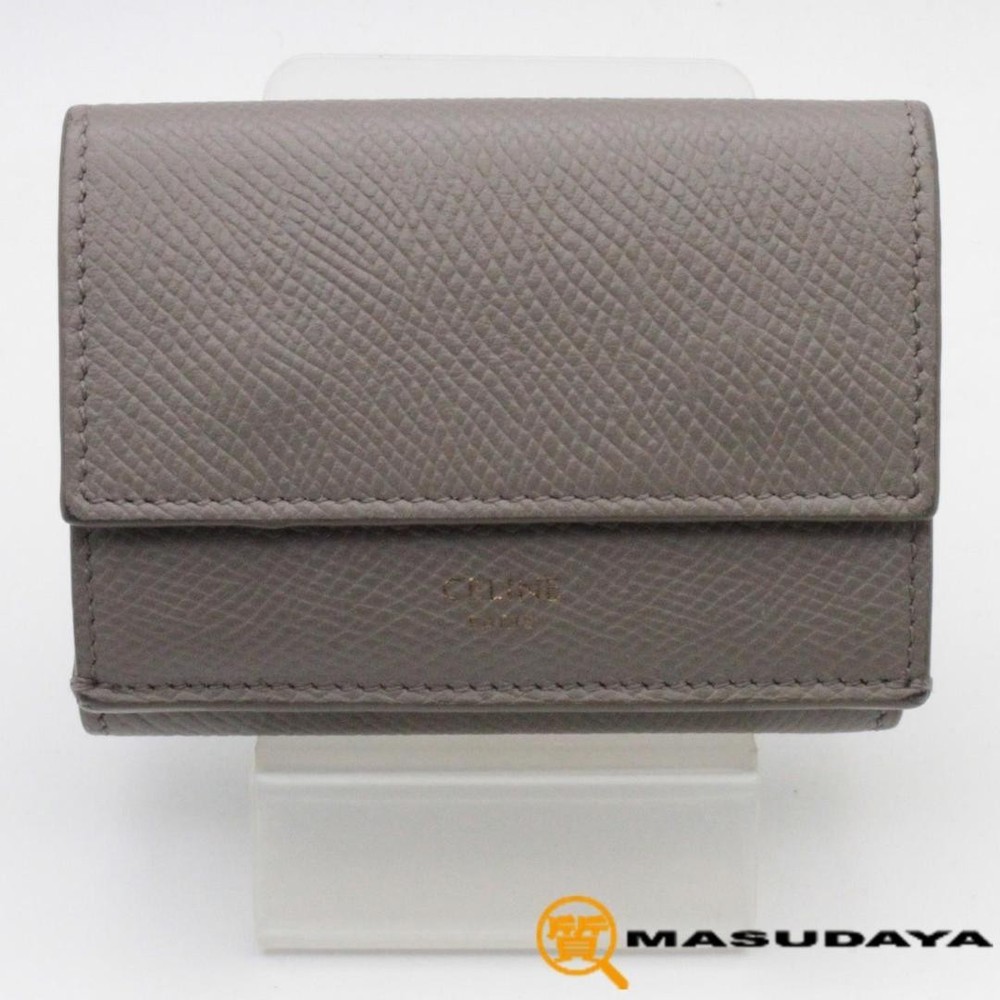 CELINE Folded Compact Wallet Excellent Condition From Japan
