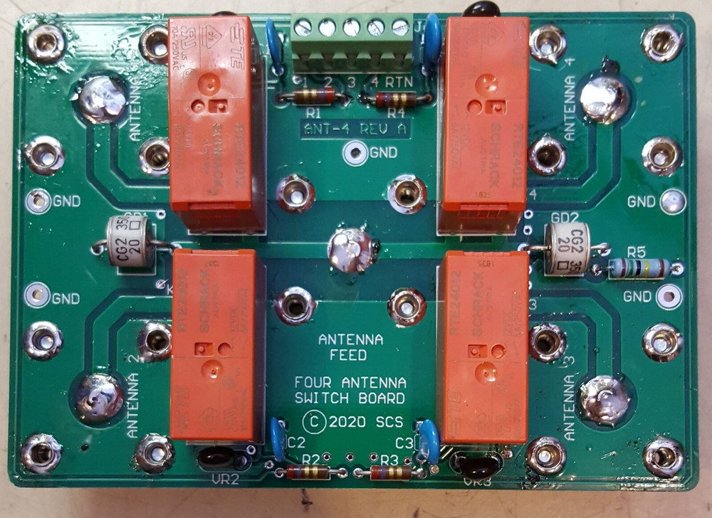 HF 4:1 COAX Remote Antenna Switch SO-239 Assembled