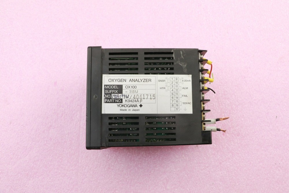 Yokogawa OX100-3151J K9424AF Oxygen Analyzer
