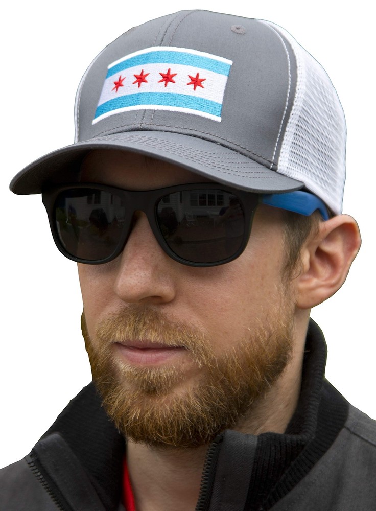 Chicago Flag Baseball, Trucker, Snapback Hat - International Tie