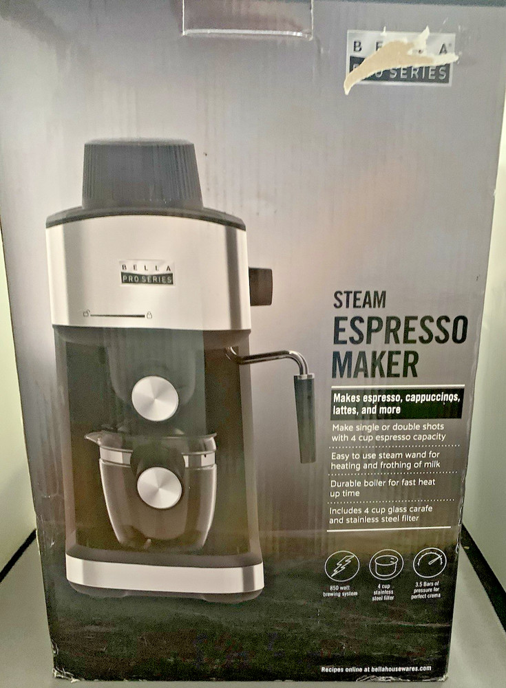 Bella Pro Series Espresso Machine New Open Box