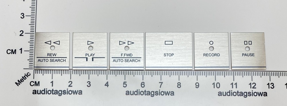 Harman Kardon Cassette Function Button Labels Custom Made Set CD391 CD491