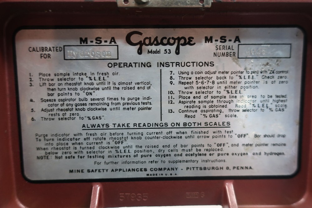 Gascope 53 Natural Gas Indicator