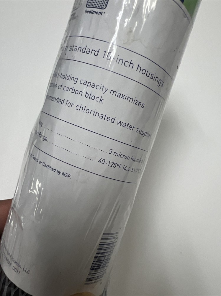 Pentair C1 5 Micron Standard 10 Inch Undersink Carbon Impregnated Water Filter