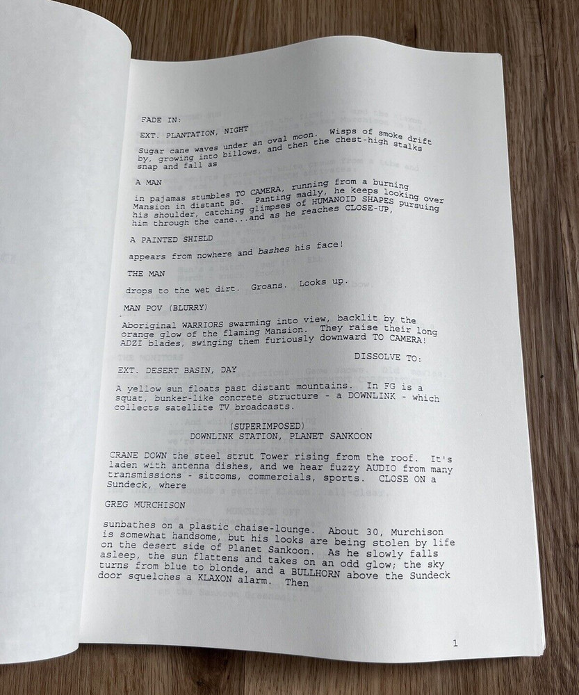 Downlink Movie Script & Concept Art by Alec Gillis Amalgamated Dynamics
