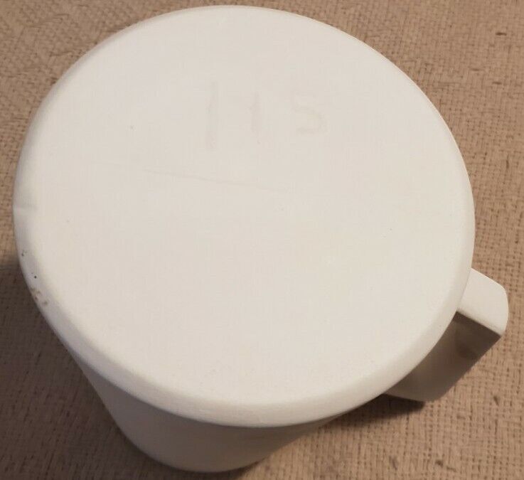 Ceramic Ready To Paint Mug 8.5" Tall 5" Wide