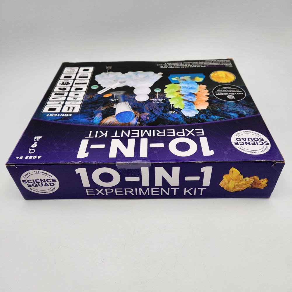 Science Squad 10 In 1 Experiment Kit Create And Discover Fun Science New