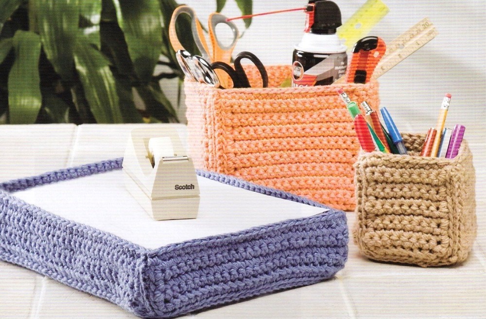 HANDY Clutter Keepers/Organizers/Decor/CROCHET PATTERN INSTRUCTIONS ONLY