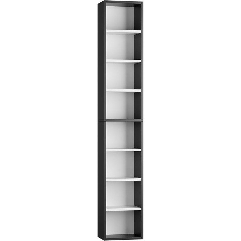 Media Storage Tower Adjustable DVD CD Bookshelf Compact Display Rack Home Office