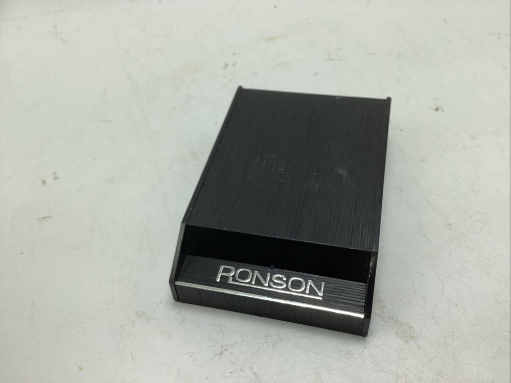 VINTAGE RONSON Black Display LIGHTER BOX ONLY