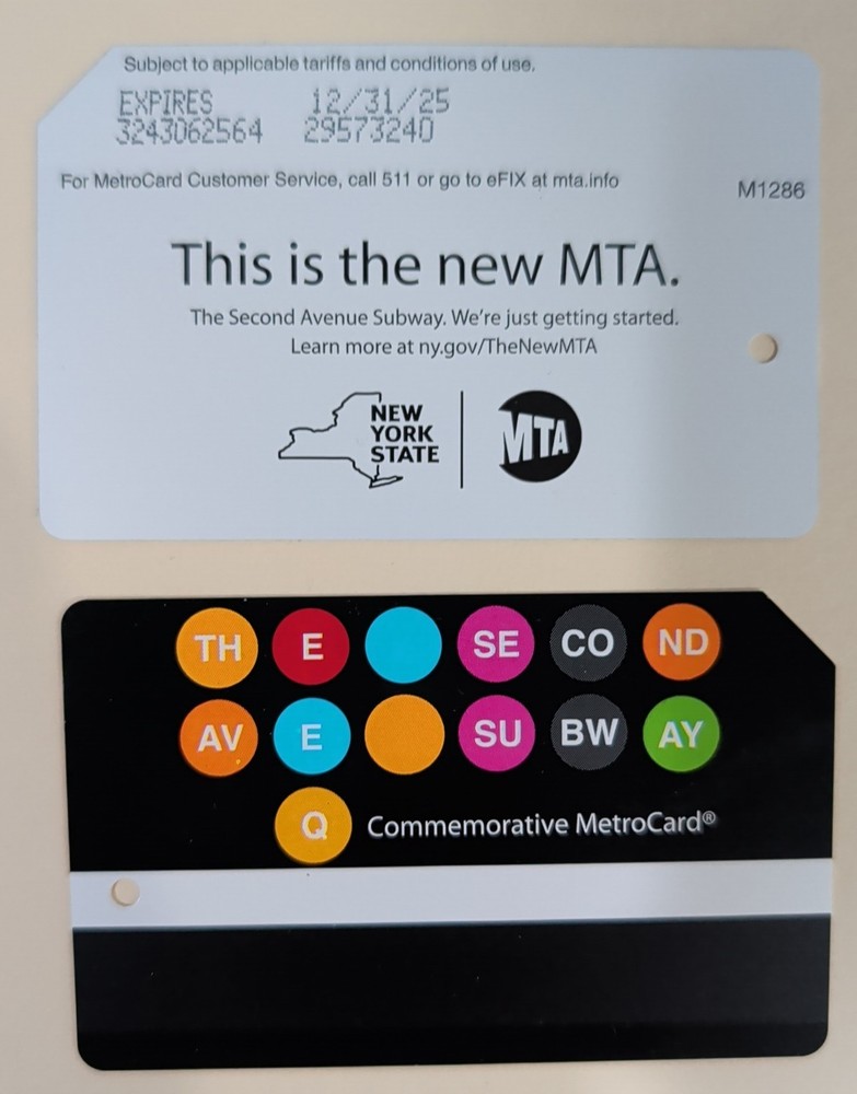 This is the new MTA, Metrocard, Mint