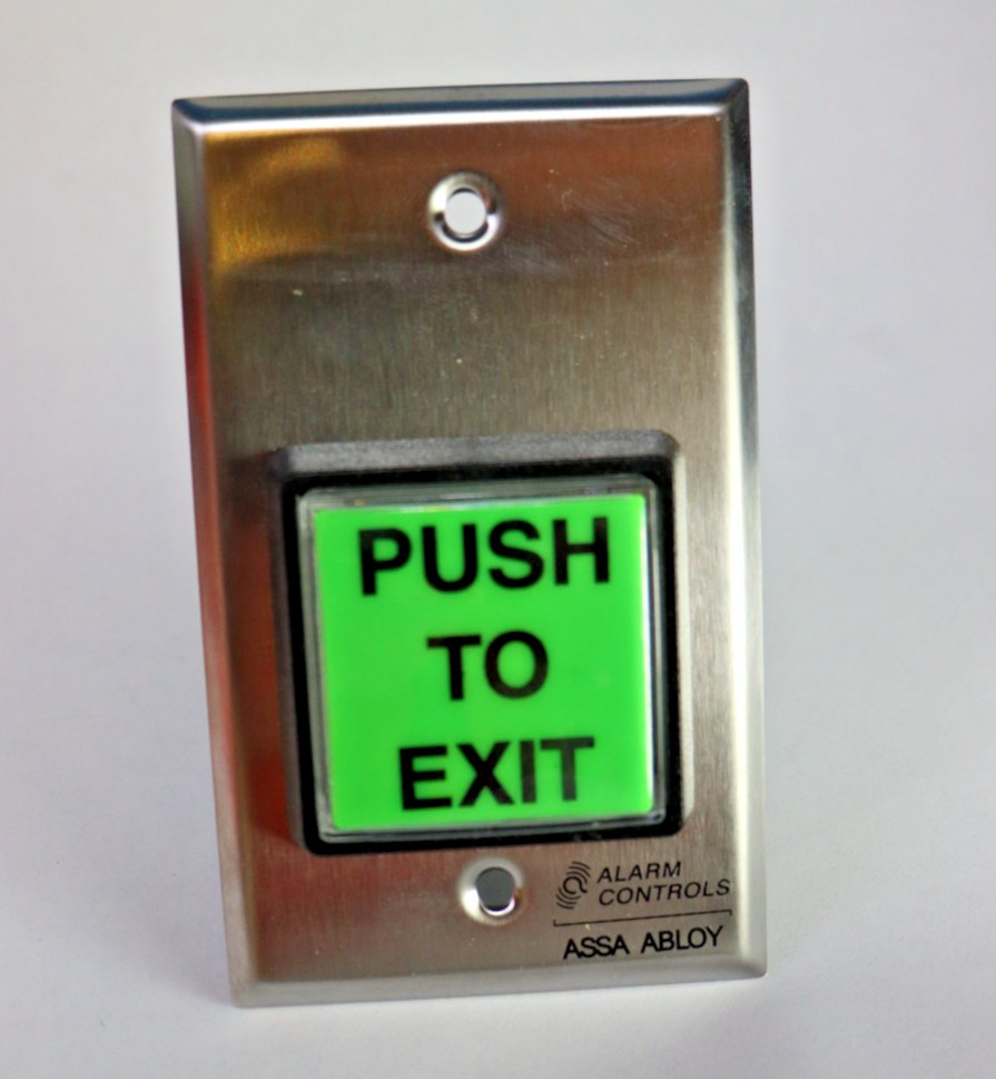 Alarm Controls TS-2T Exit Steel wallplate NEW IN BOX
